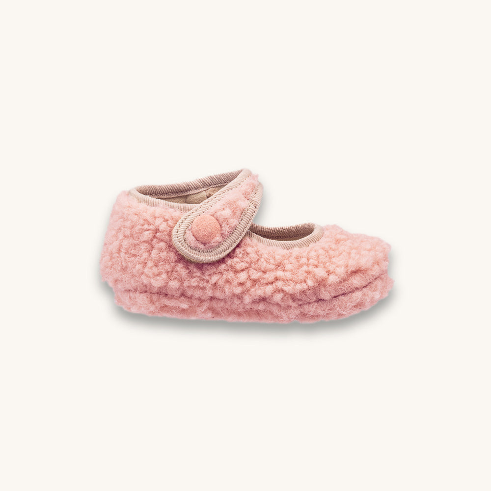 Shearling Baby Mary Jane Pink
