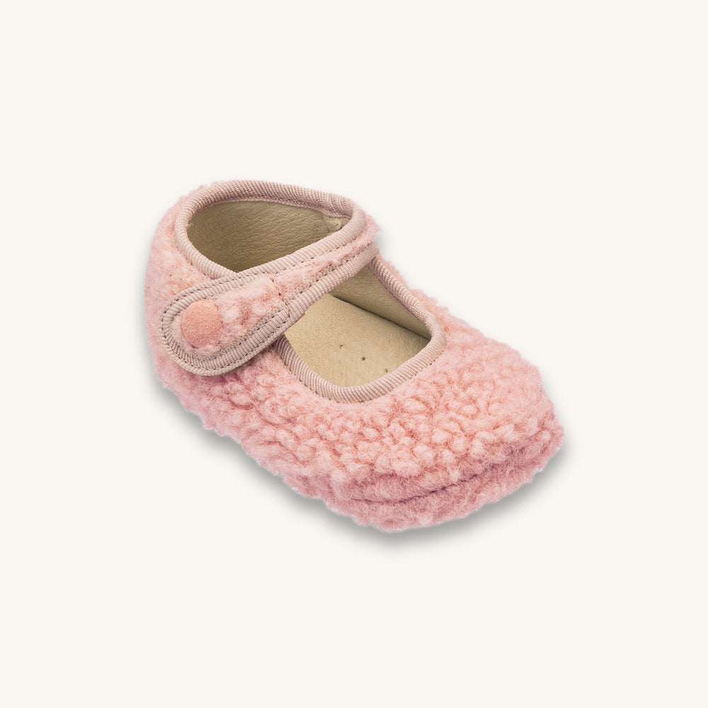 Shearling Baby Mary Jane Pink