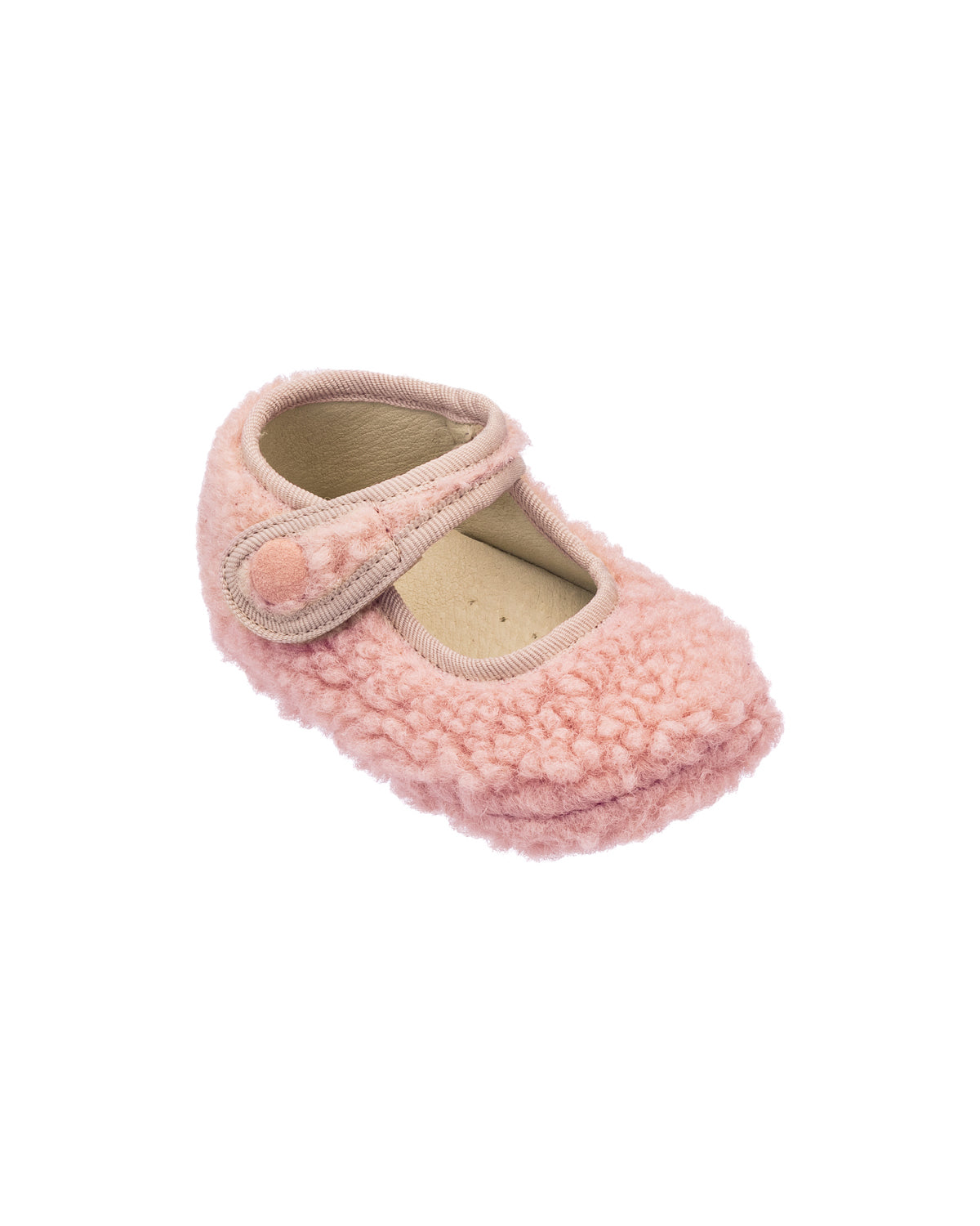 Shearling Baby Mary Jane Pink