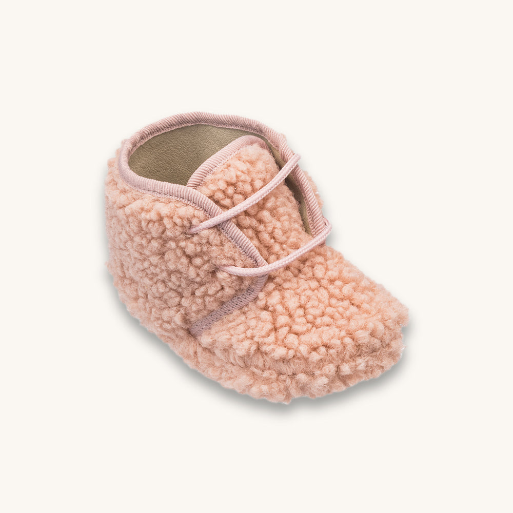 Shearling Baby Bootie Pink