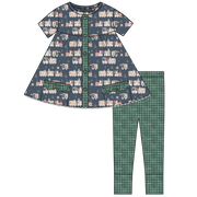 Christmas Trains Short Sleeve Tunic + Legging Set (pre-order)