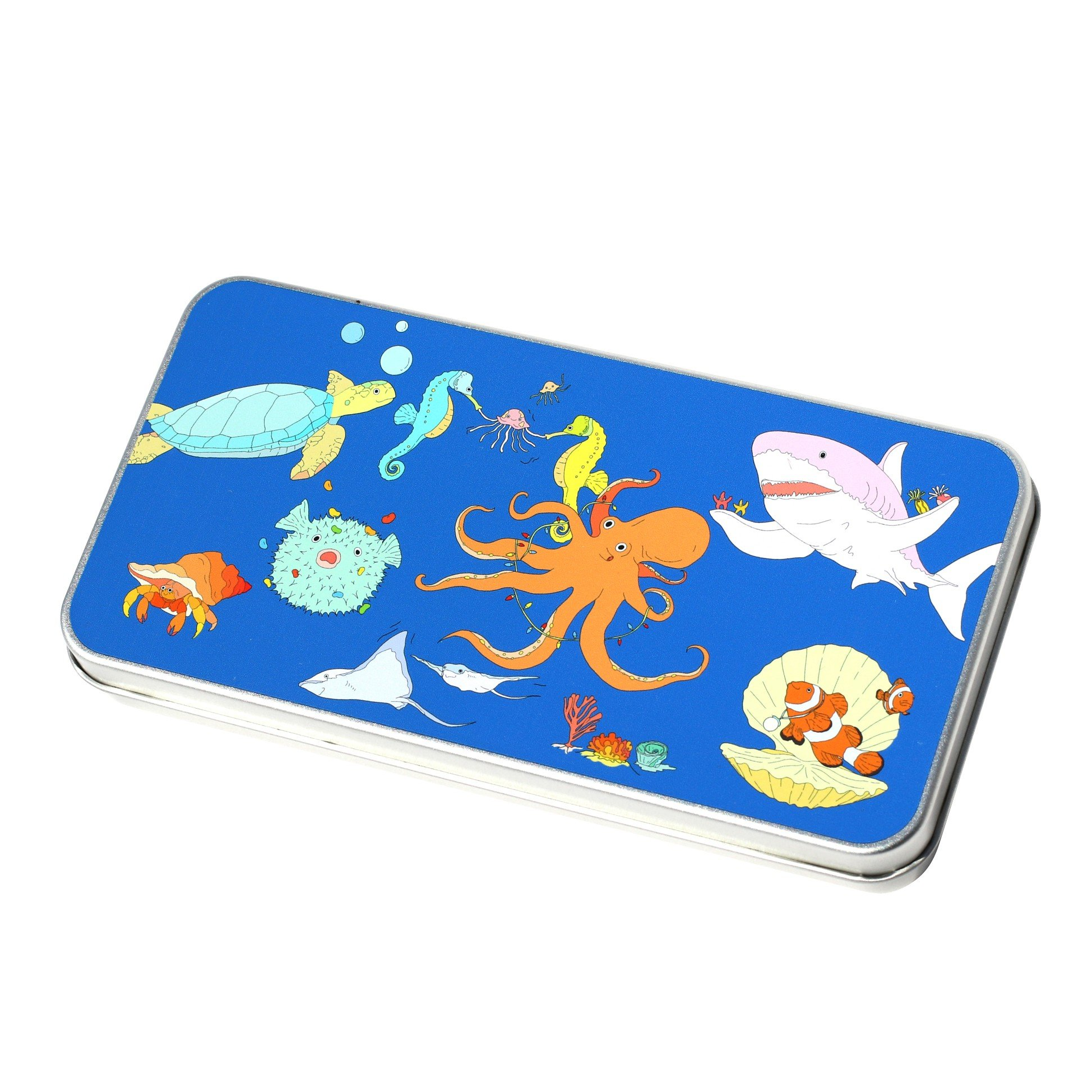 Coloring Kit - 3 Units In Set - Ocean Creatures Large