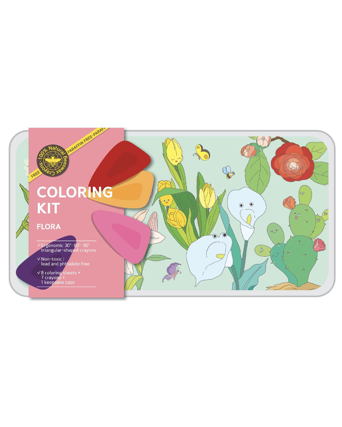 Coloring Kit - 3 Units In Set - Flora  Large