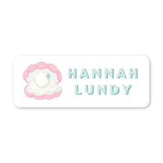 Pearly Clam Vinyl School Labels