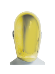 Silver Carnival Mask W/ Blank Face