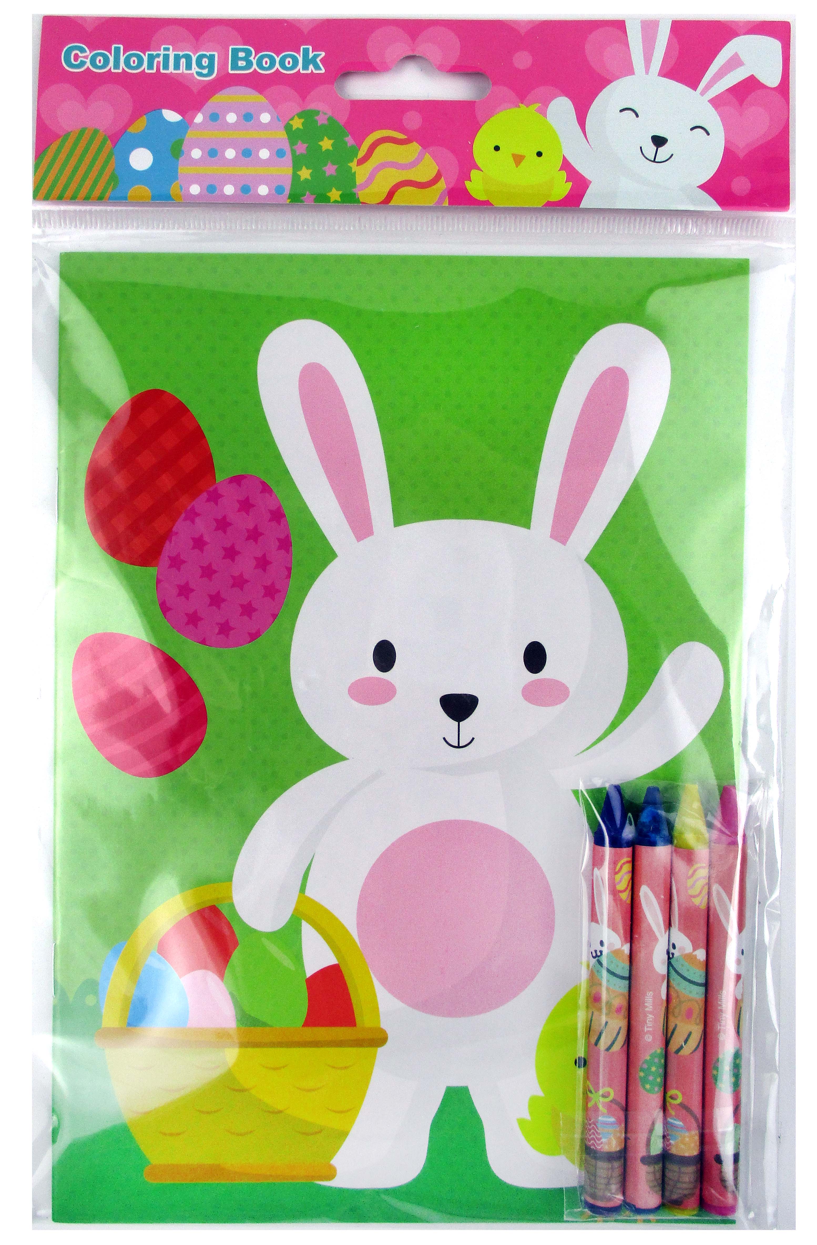 Easter Coloring Books With Crayons Party Favors - Set Of 6 Or 12