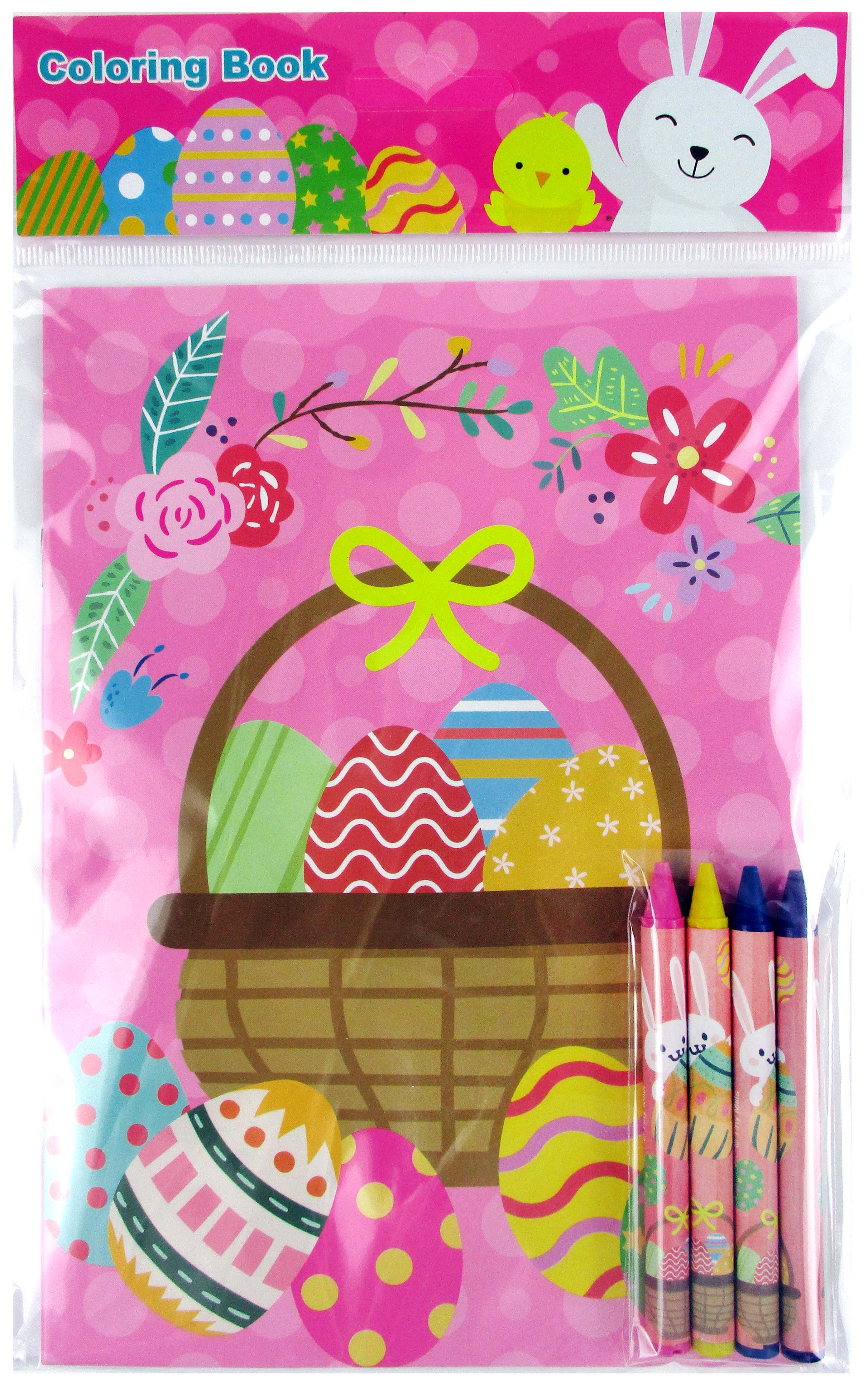 Easter Coloring Books With Crayons Party Favors - Set Of 6 Or 12