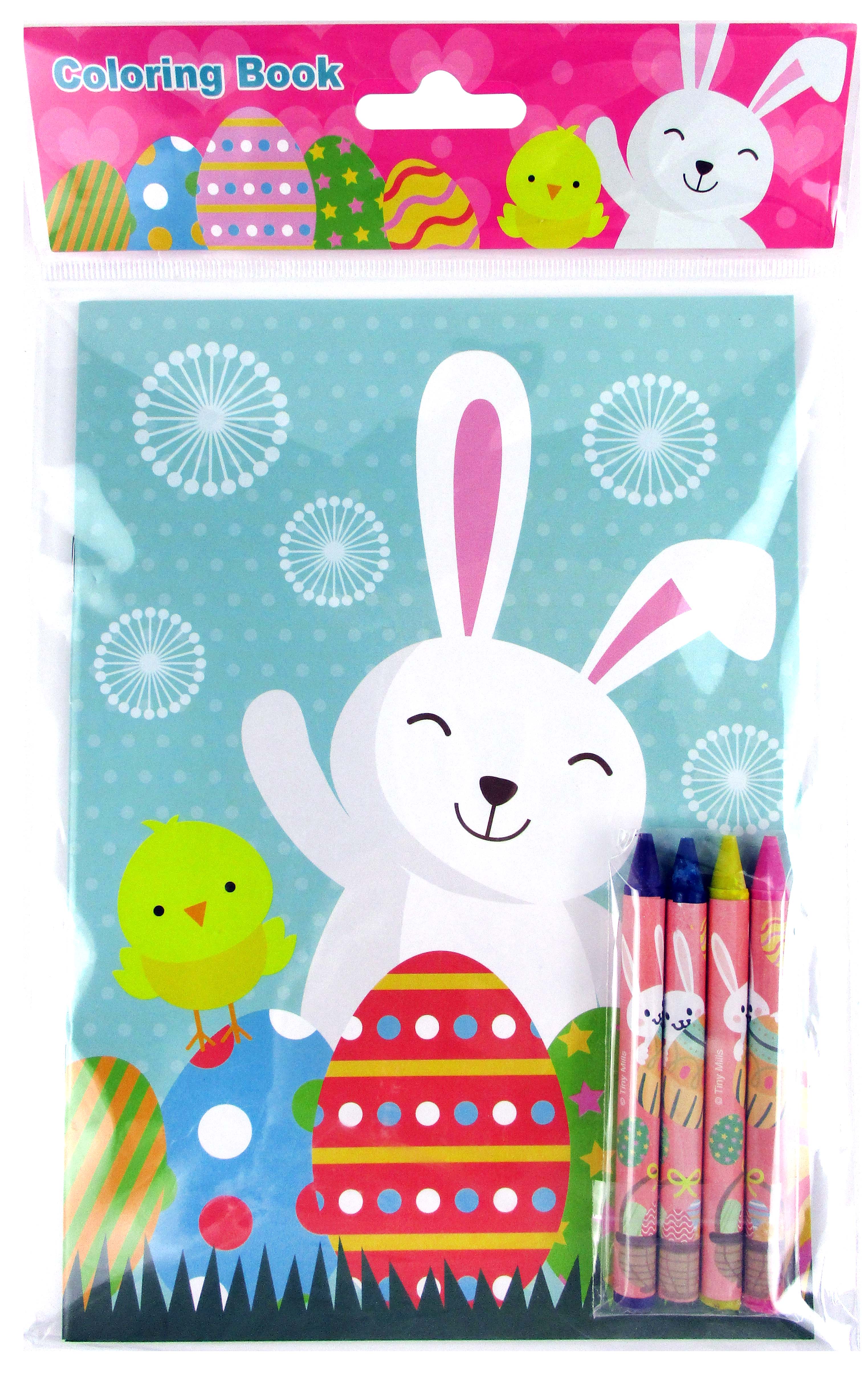 Easter Coloring Books With Crayons Party Favors - Set Of 6 Or 12
