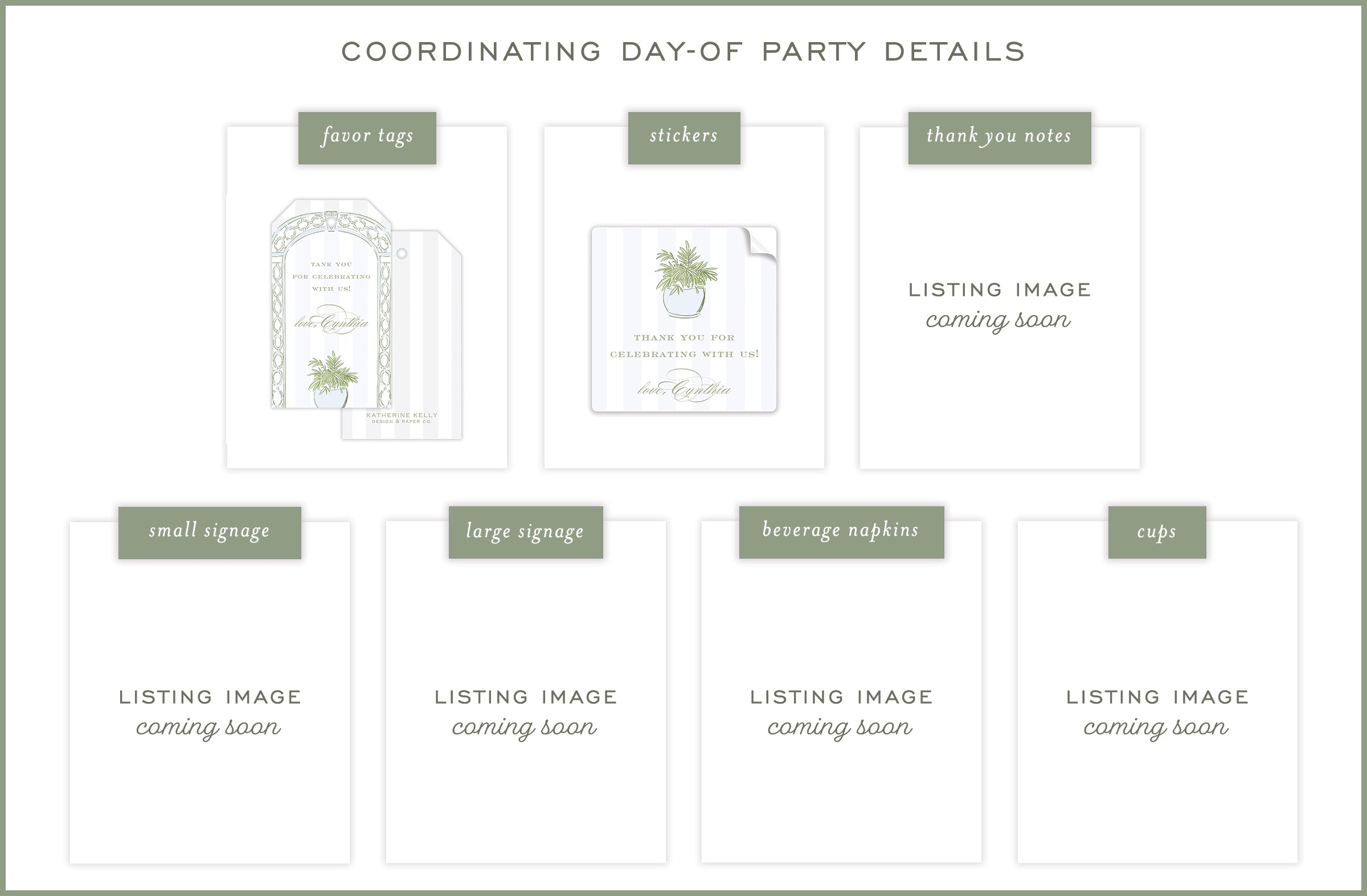 Blue Trellis Party Invitation