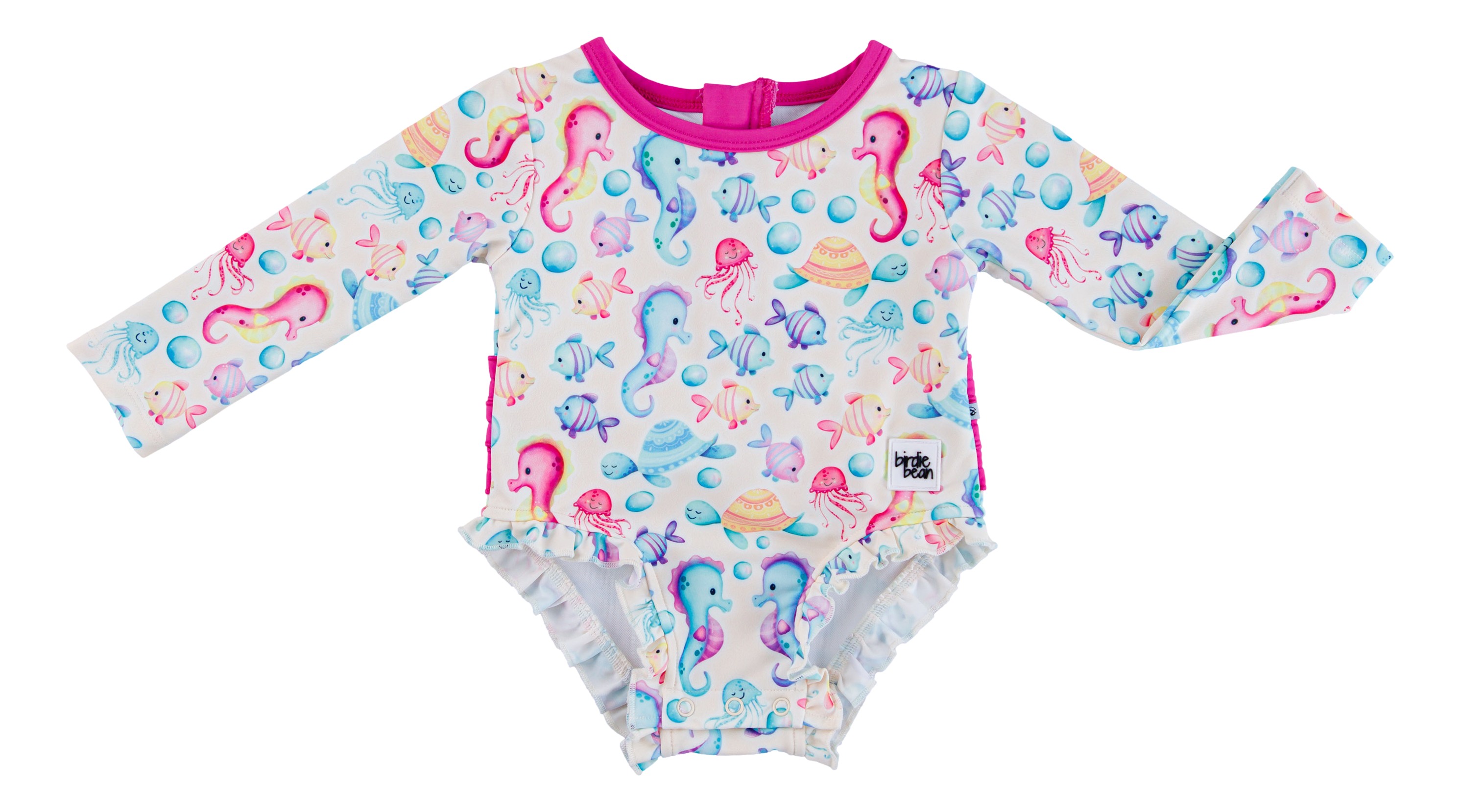 Coral Rash Guard Swimsuit- Baby