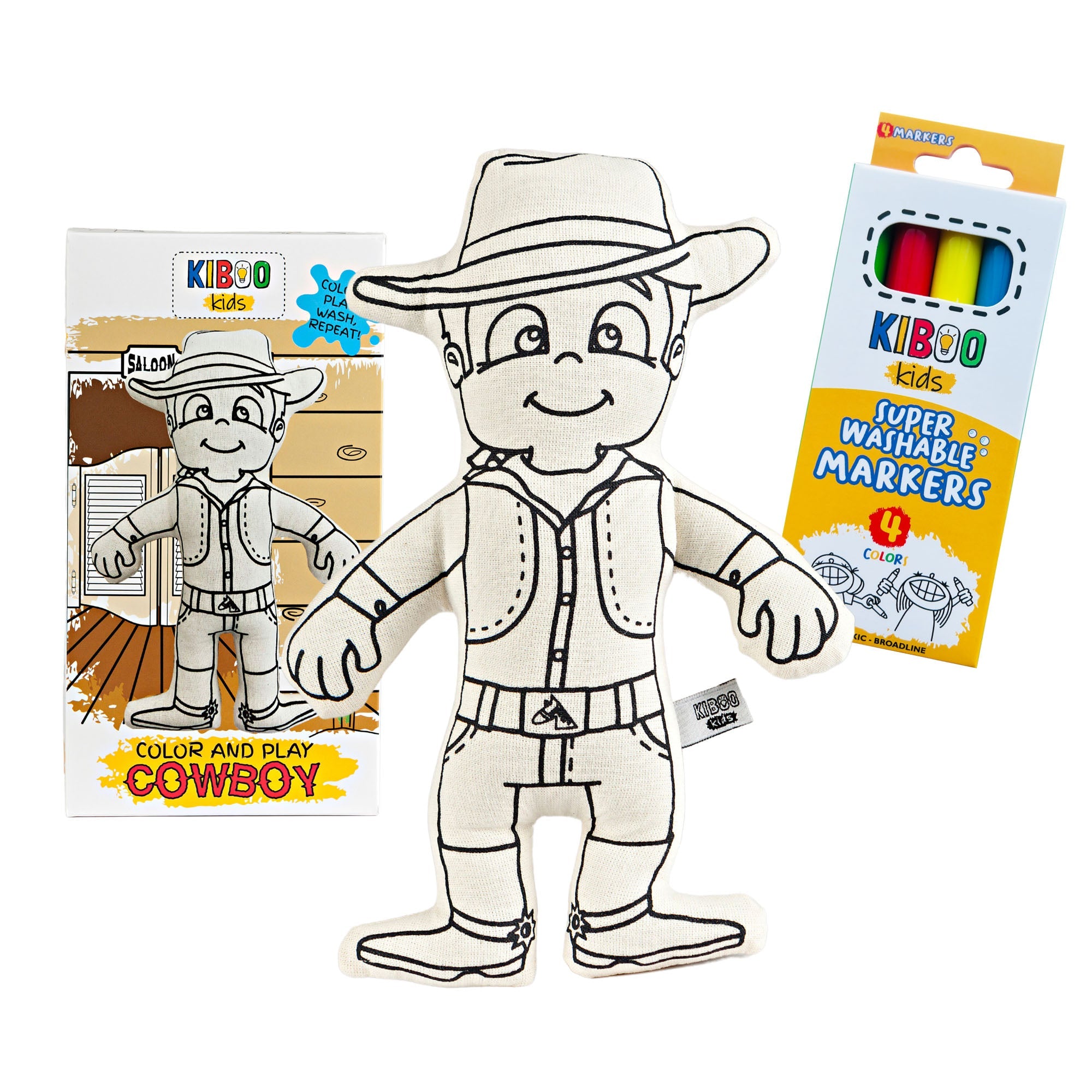 Color And Play Doll - Cowboy