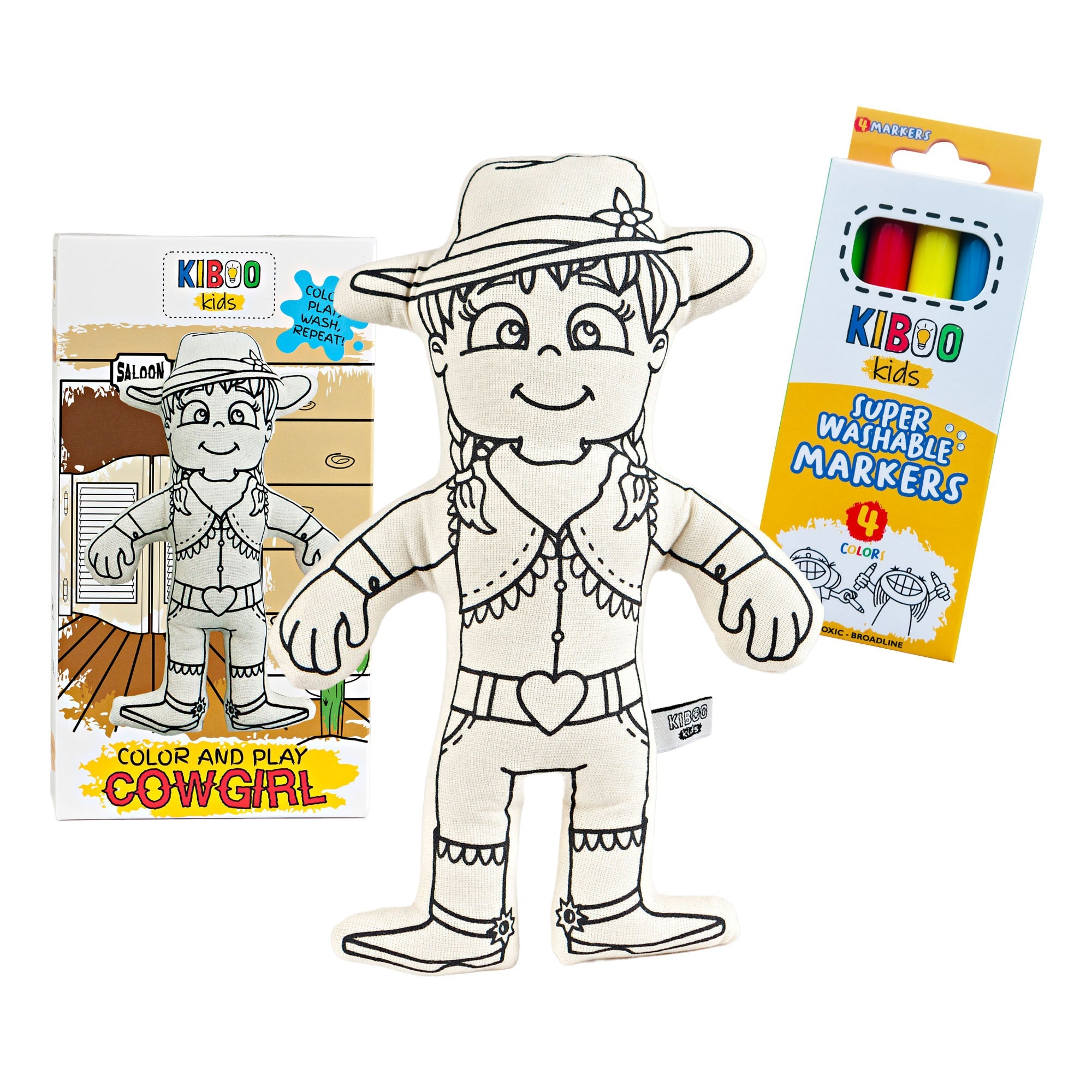 Color And Play Doll - Cowgirl