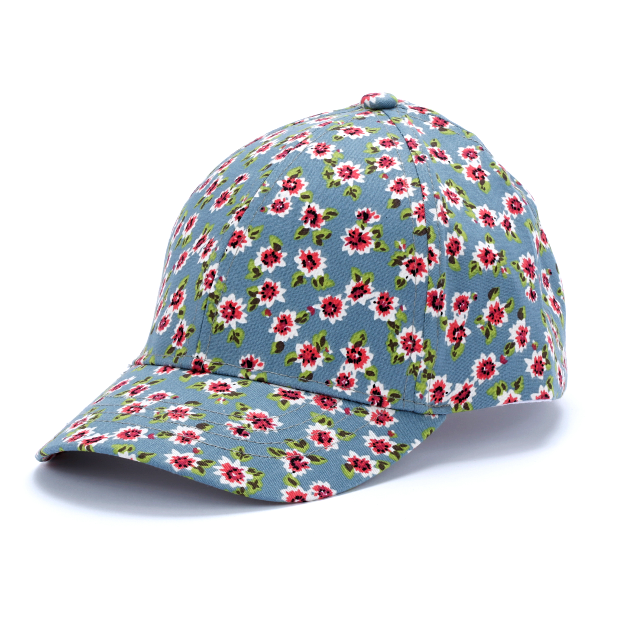 Girls Baseball Cap In Vintage Floral For Girls 2- 12 Years, Natural Cotton, Premium Quality