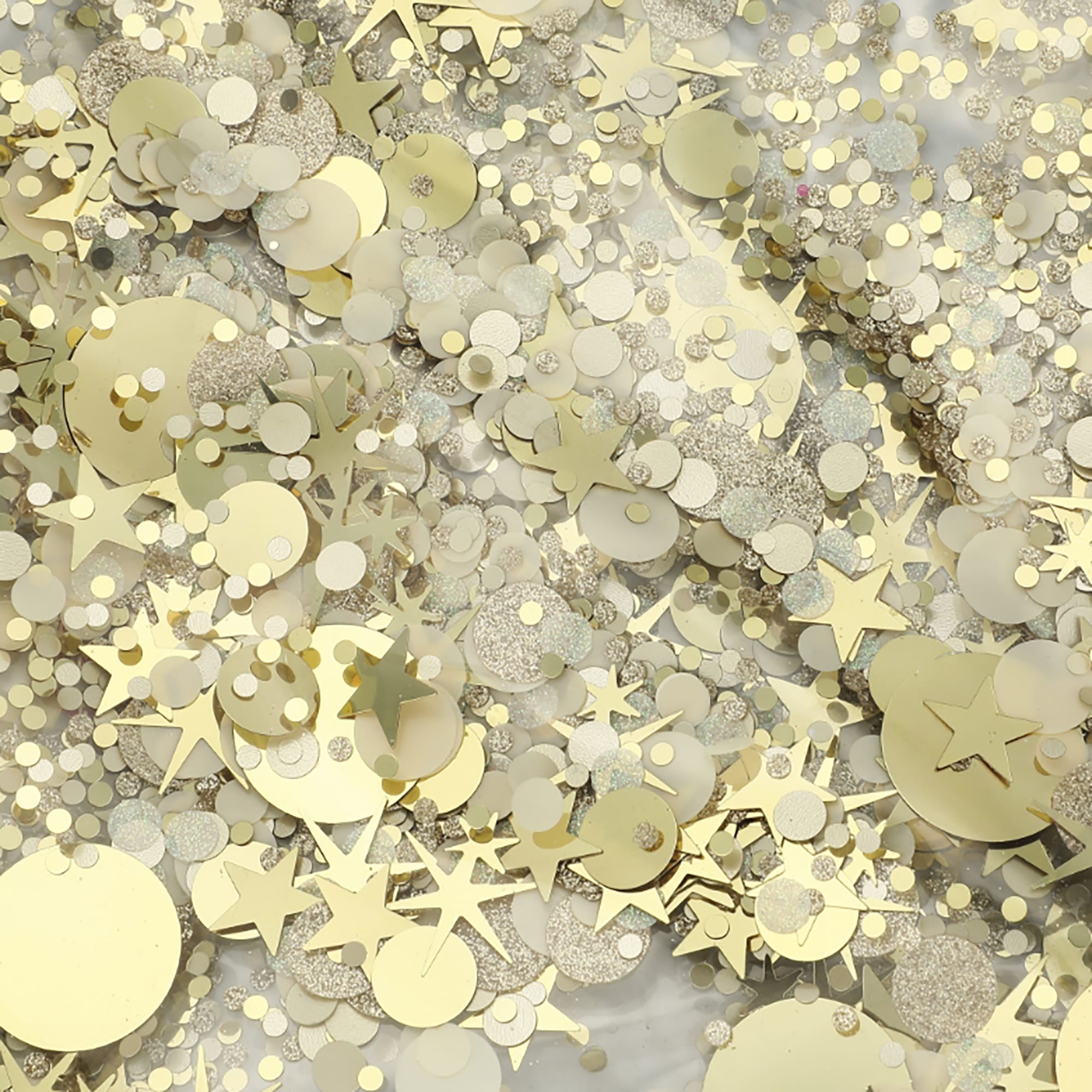 Confetti Glam Clear Mini Backpack With Gold Confetti