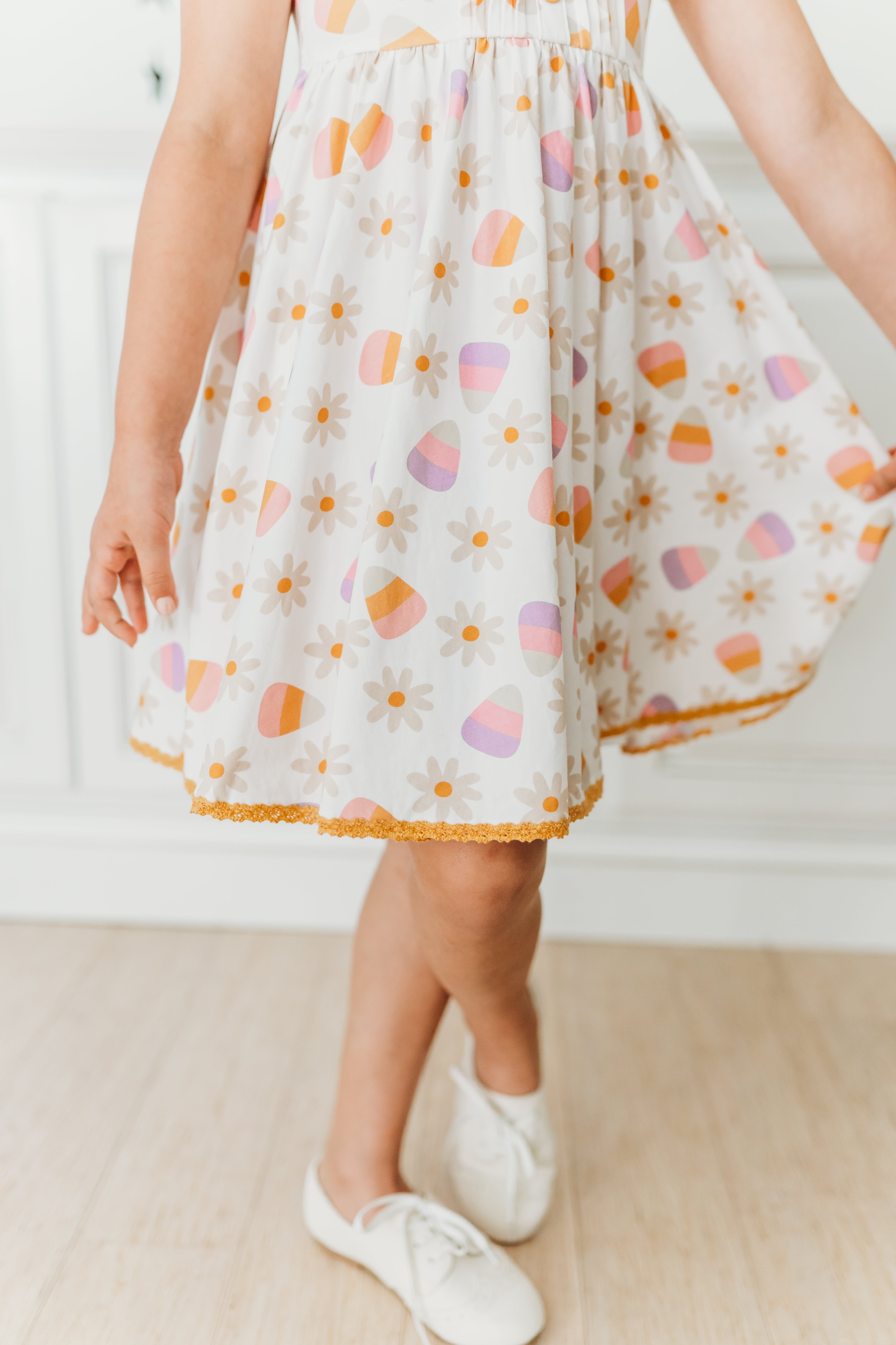 Penelope Knit Dress -candy Corn Craze