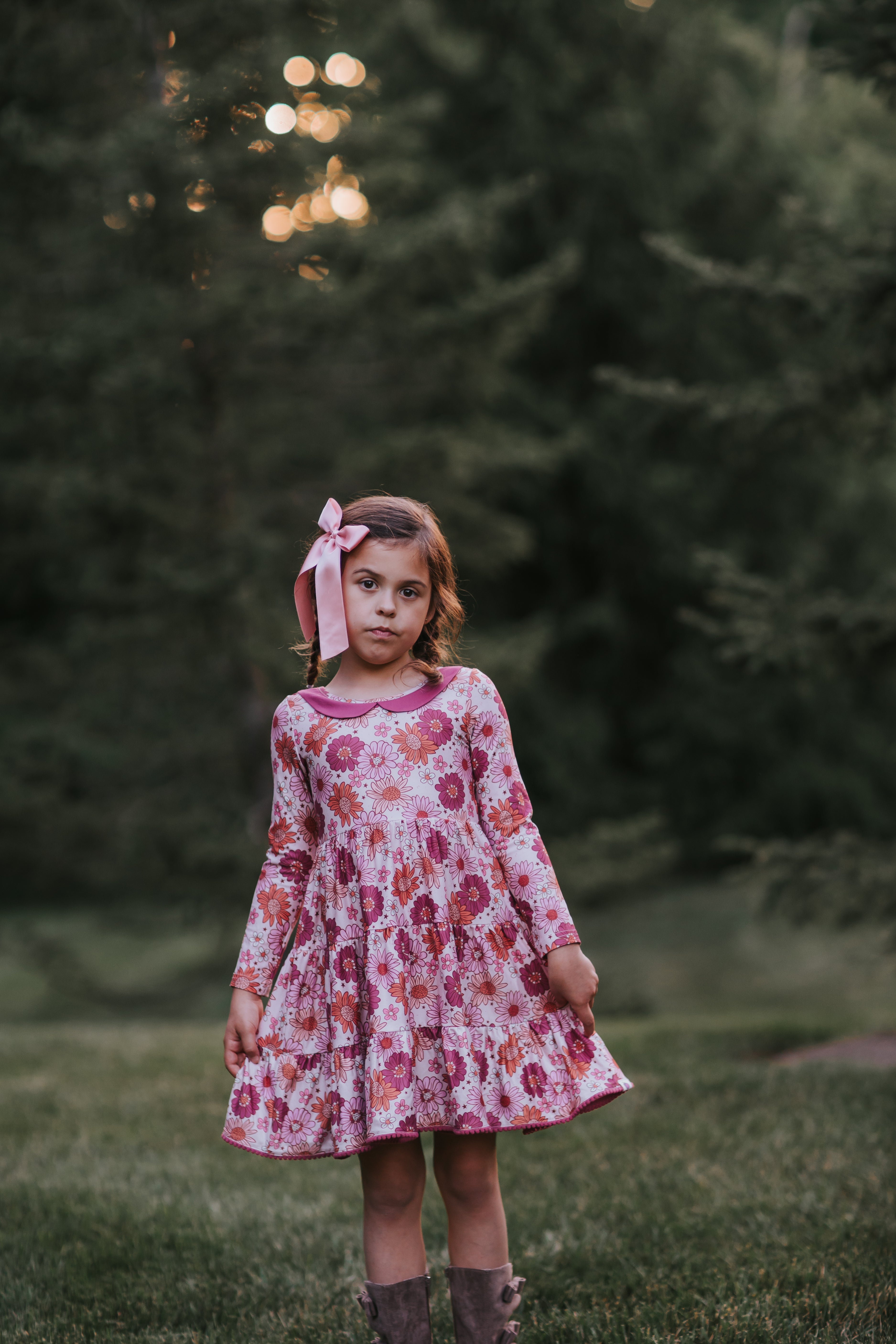 Annistyn Dress - Mulberry Moonlight