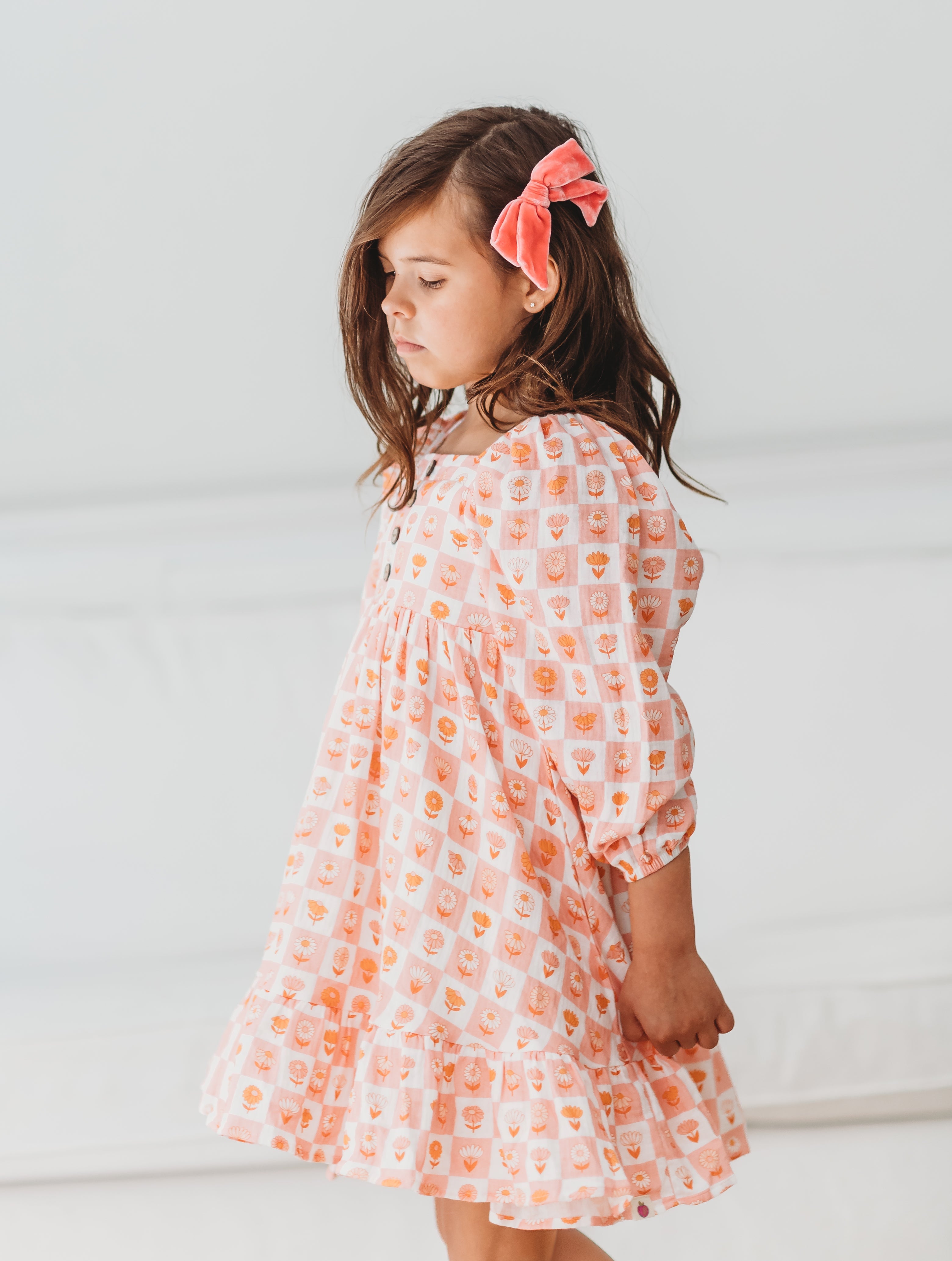 Puff Sleeve Gauze Dress - Boho Blossom