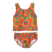 Groovy Two Piece Swimsuit For Girls