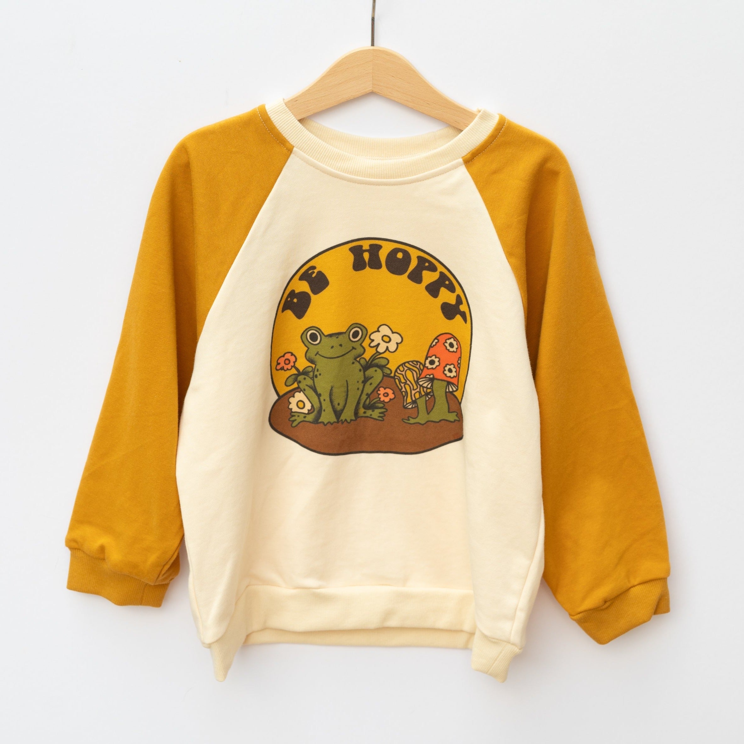 Retro Frog Kids Graphic Sweatshirt