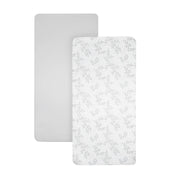 Shnuggle Air Lite Crib Fitted Sheets – 2-pack | 100% Soft Cotton Bedding