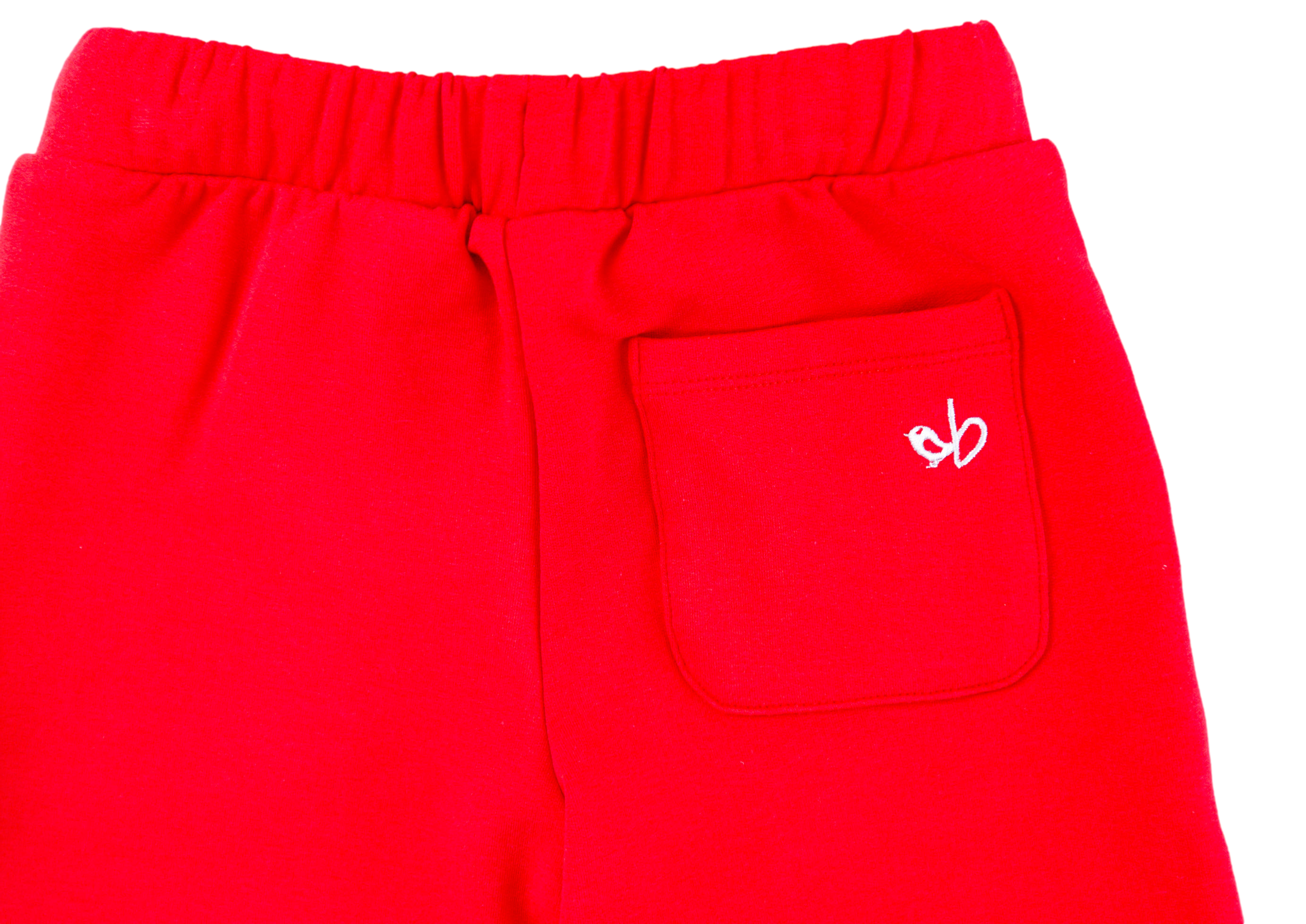 Crimson Bamboo/cotton Shorts