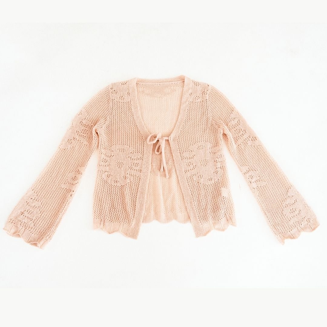 Crochet Bell Sleeve Cardigan- Infant