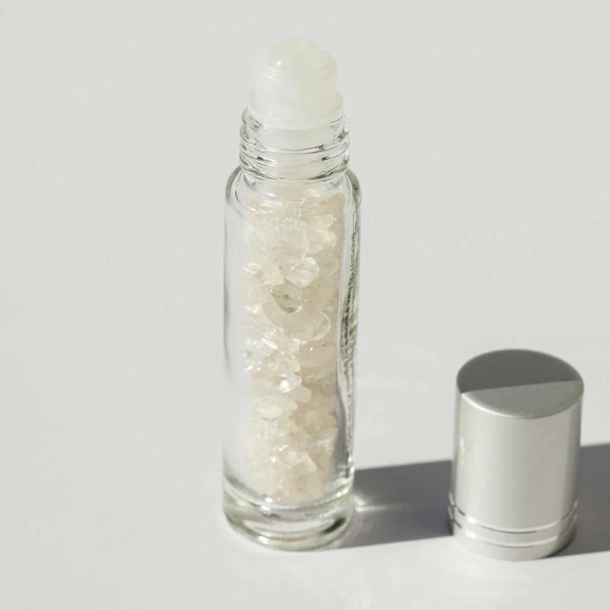 Clear Quartz Crystal Roller Ball Vial