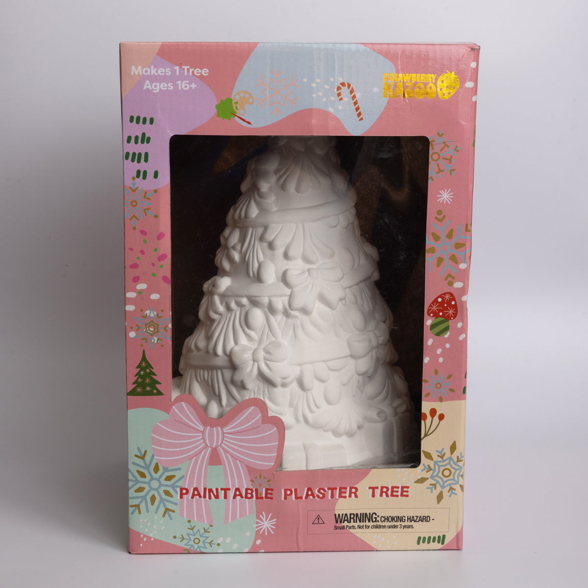Strawberry Kazoo™ Paint-your-own Ceramic Christmas Tree Diy Craft Kit