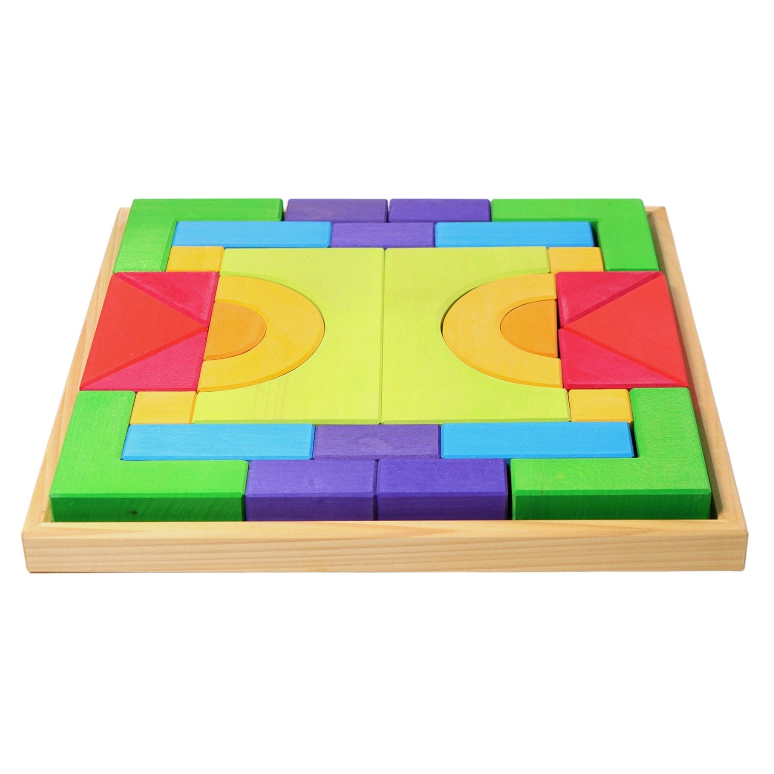 30 Pcs Stained Large Basic I Building Block Set With Storage Tray