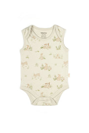 Bunny Sleeveless Organic Bodysuit