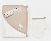 Giraffe 2-piece Baby Bath Set