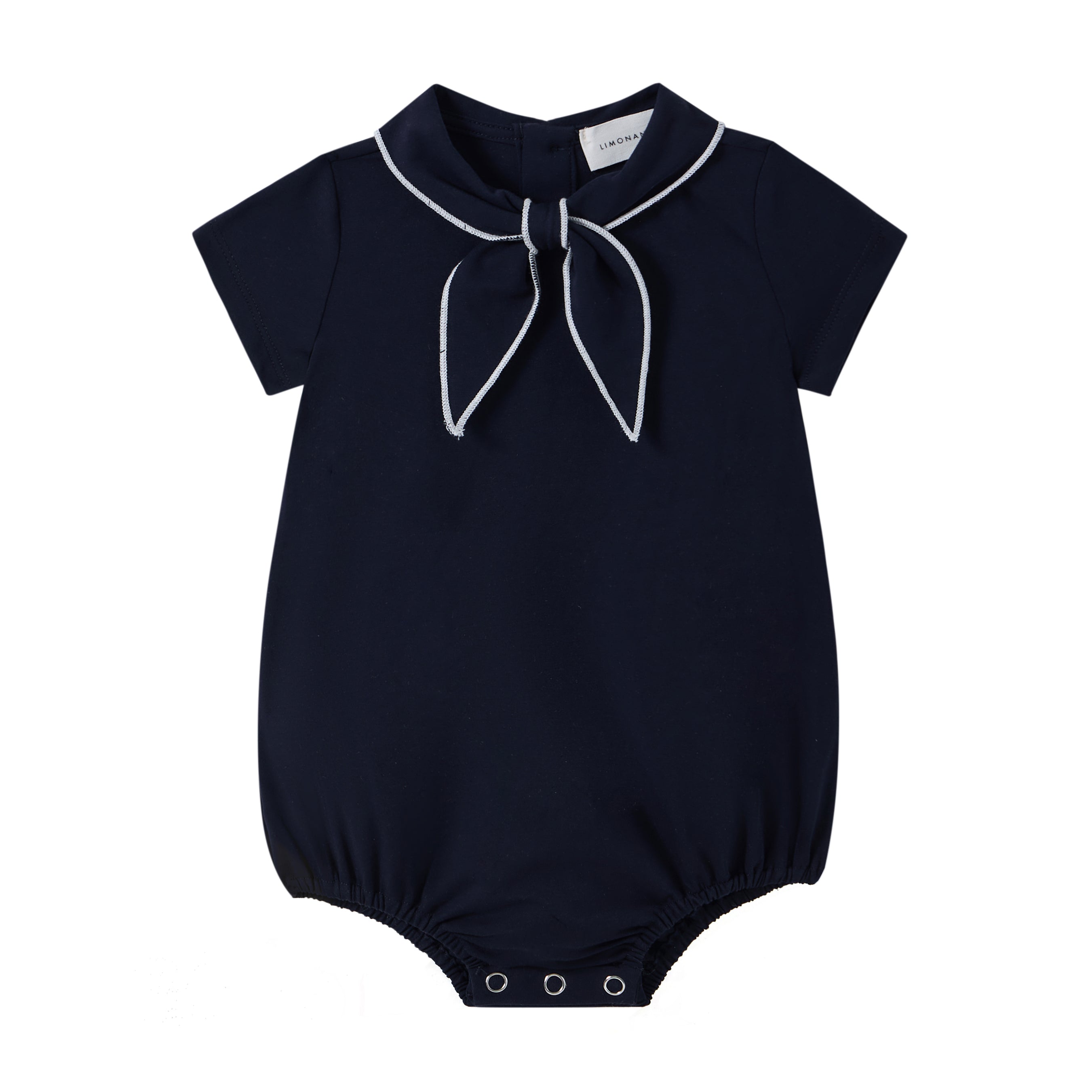 Coastal Navy Girls Romper