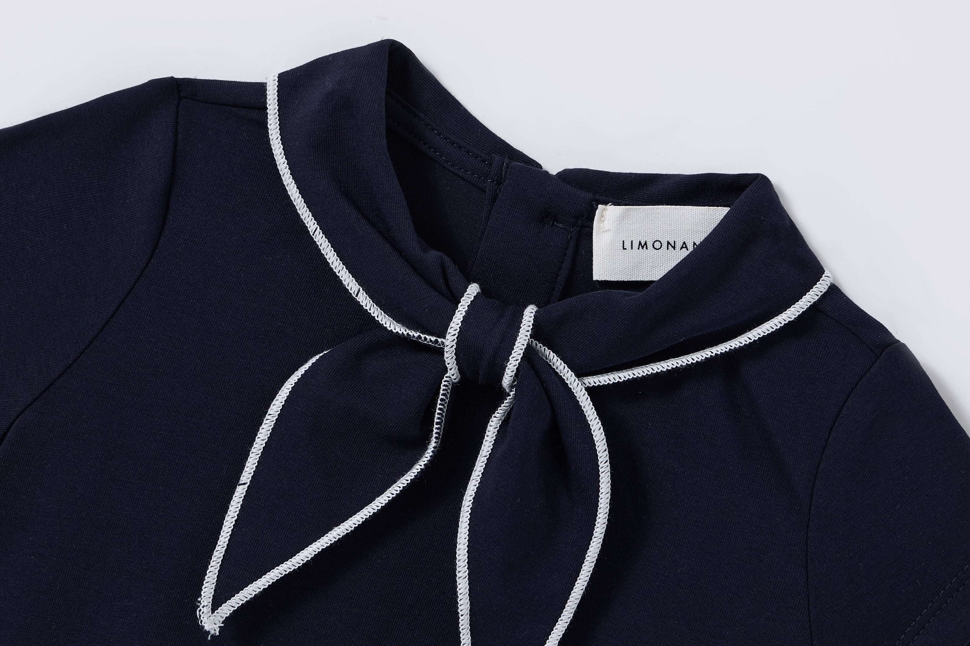 Coastal Navy Girls Romper