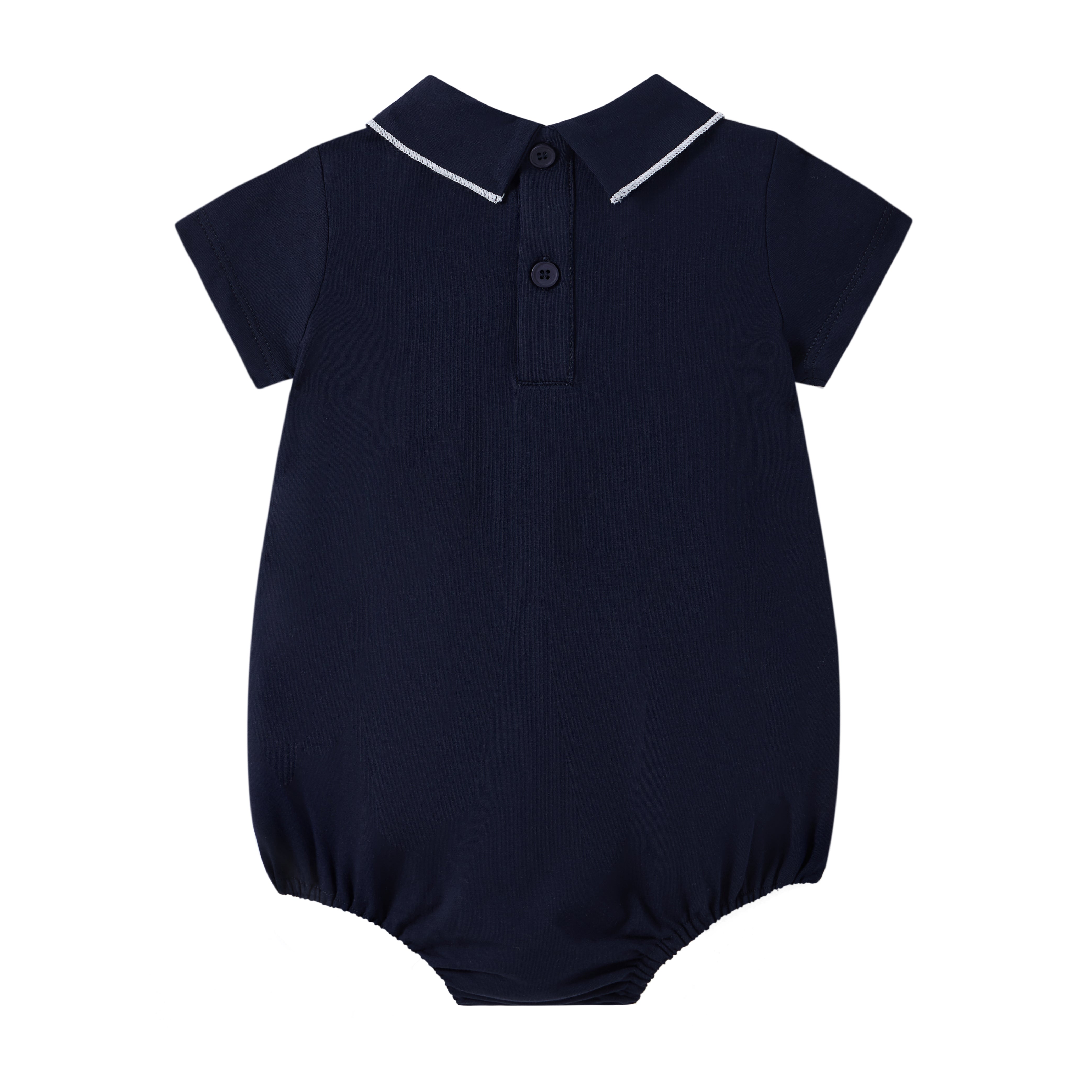 Coastal Navy Girls Romper