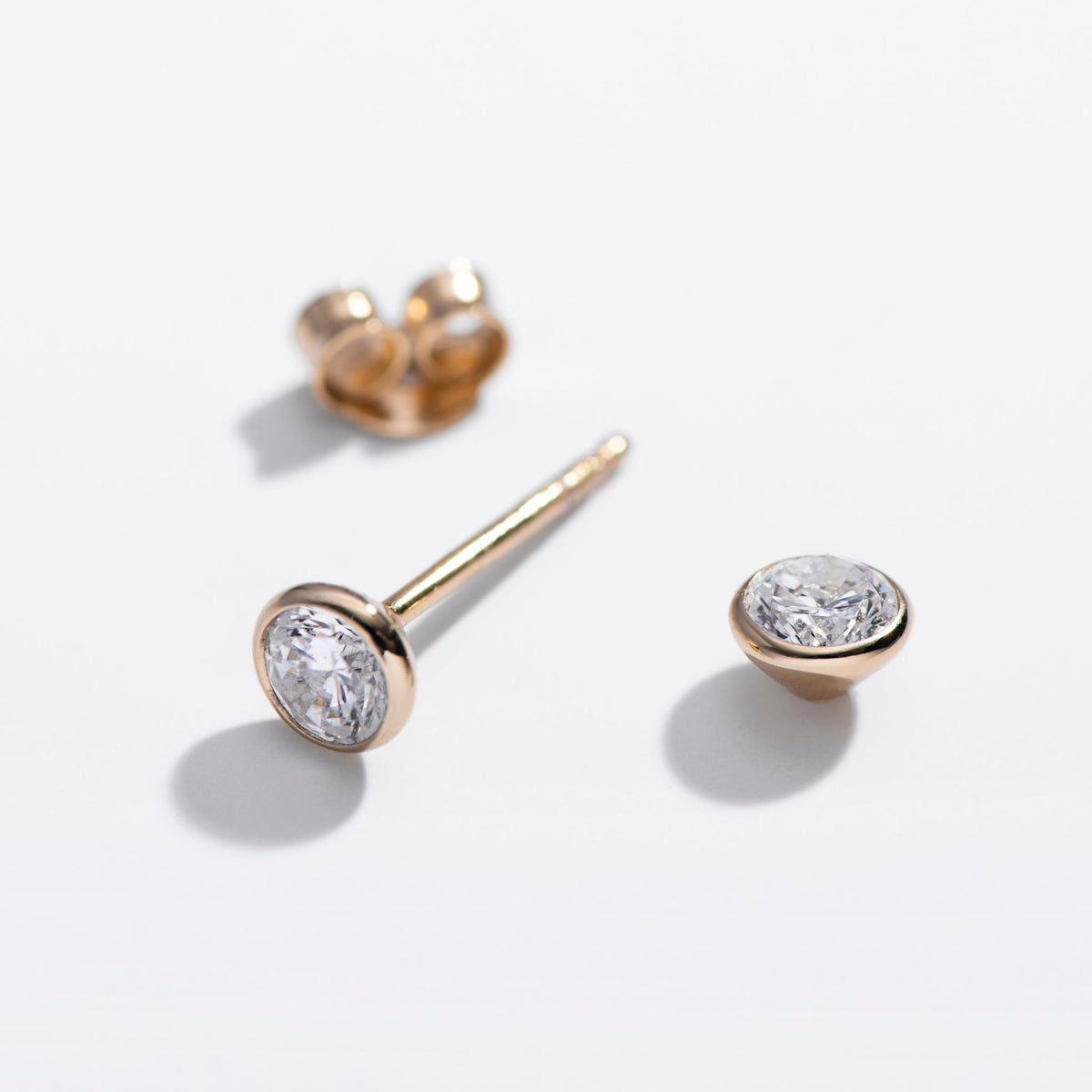 Cz Bezel Studs