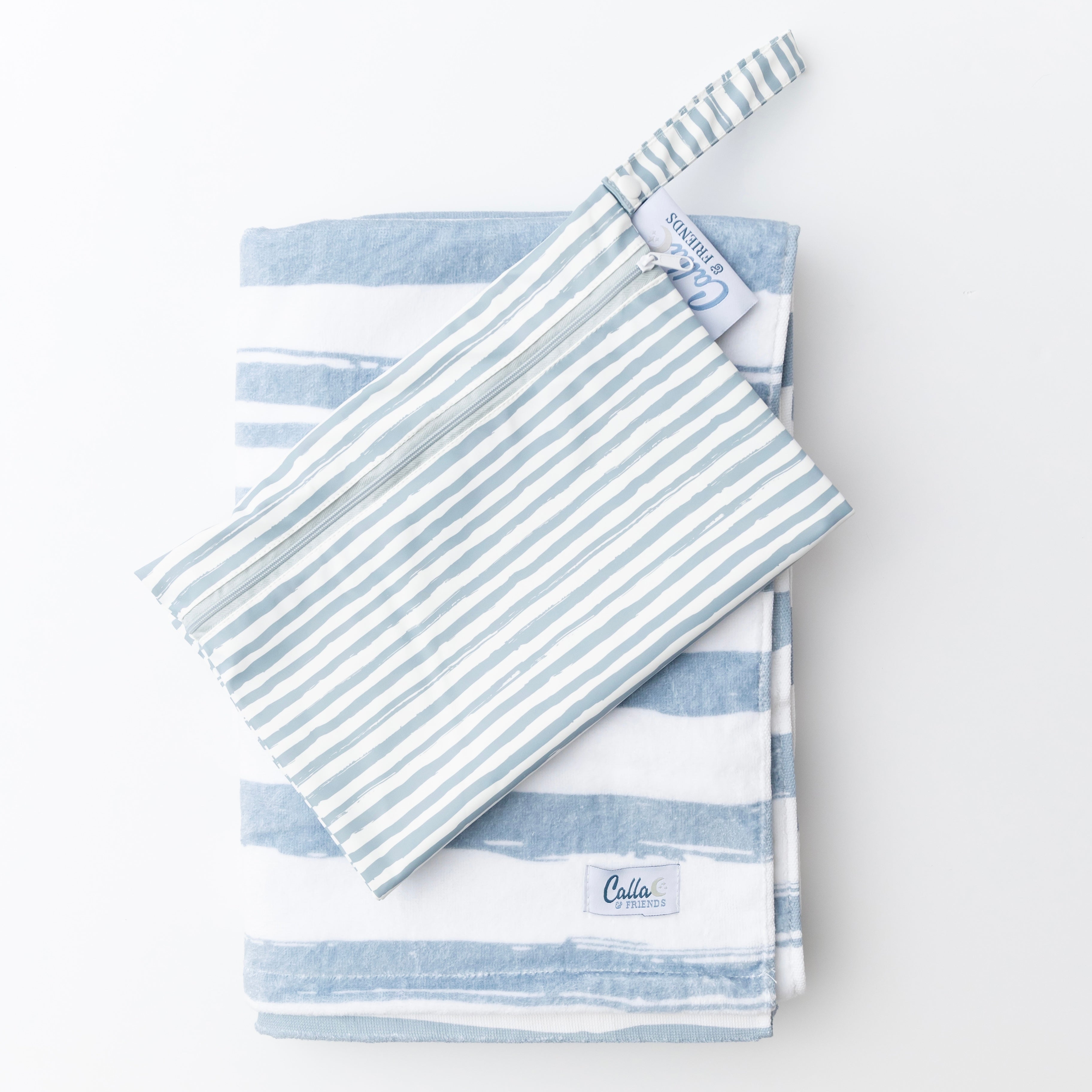 The Kenzie Beach Towel - Brush Stripes