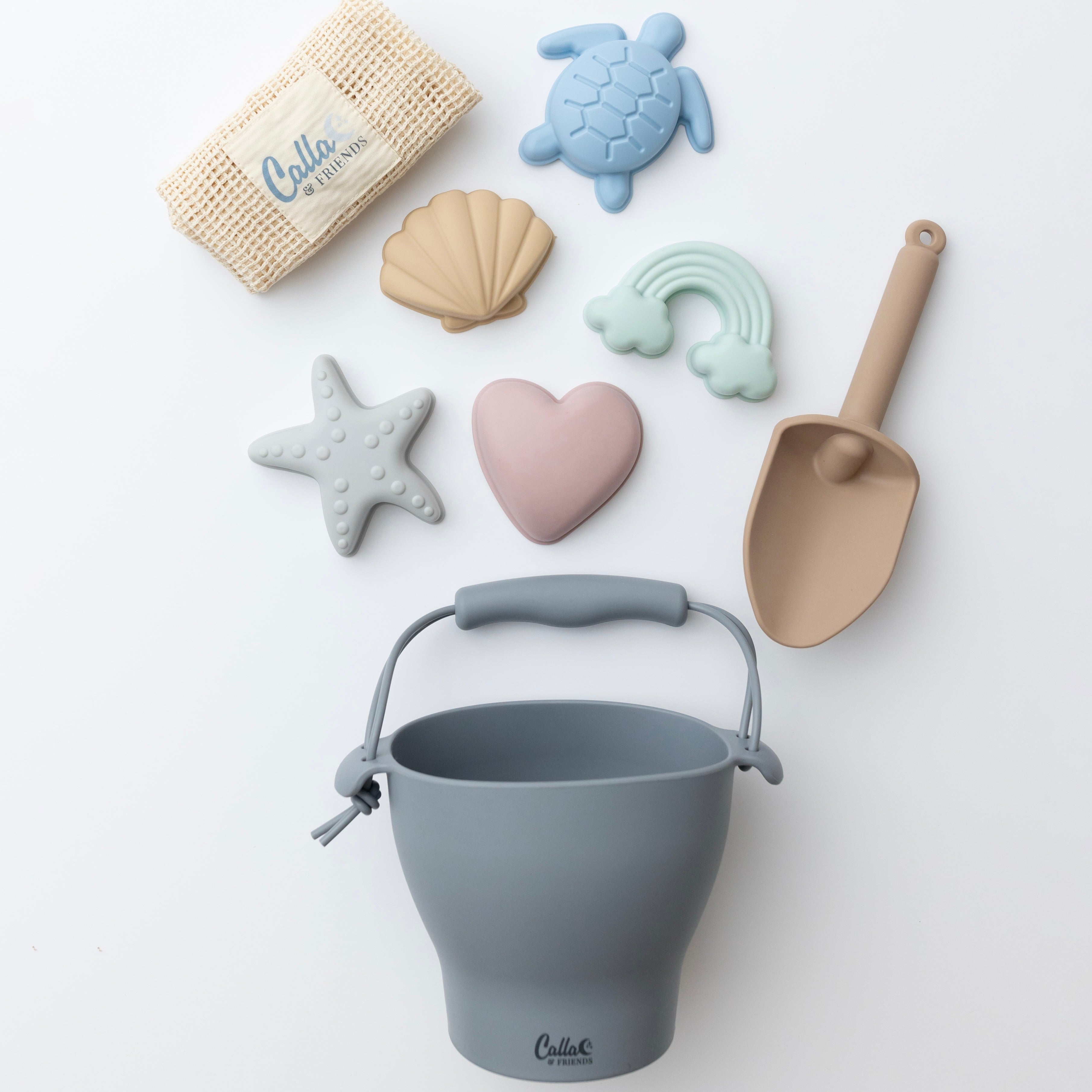 Hudson Silicone Beach Toy Set - Spring Remix