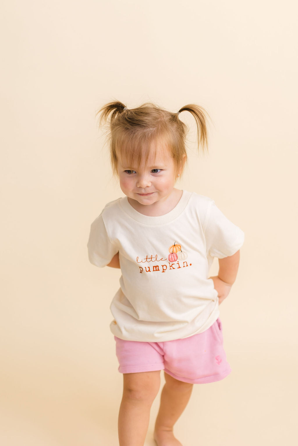 Little Pumpkin Stack Organic Kids T-shirt