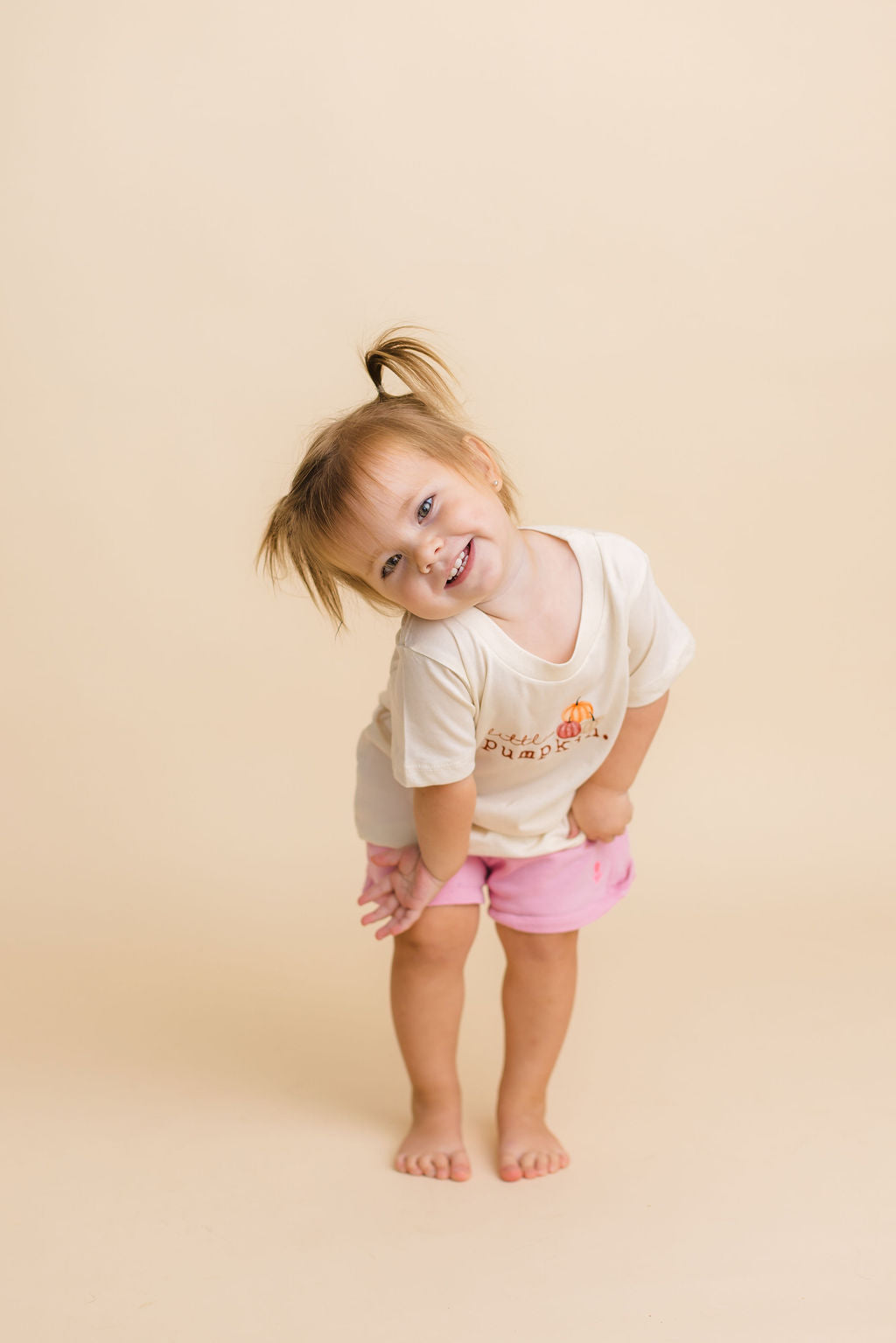 Little Pumpkin Stack Organic Kids T-shirt