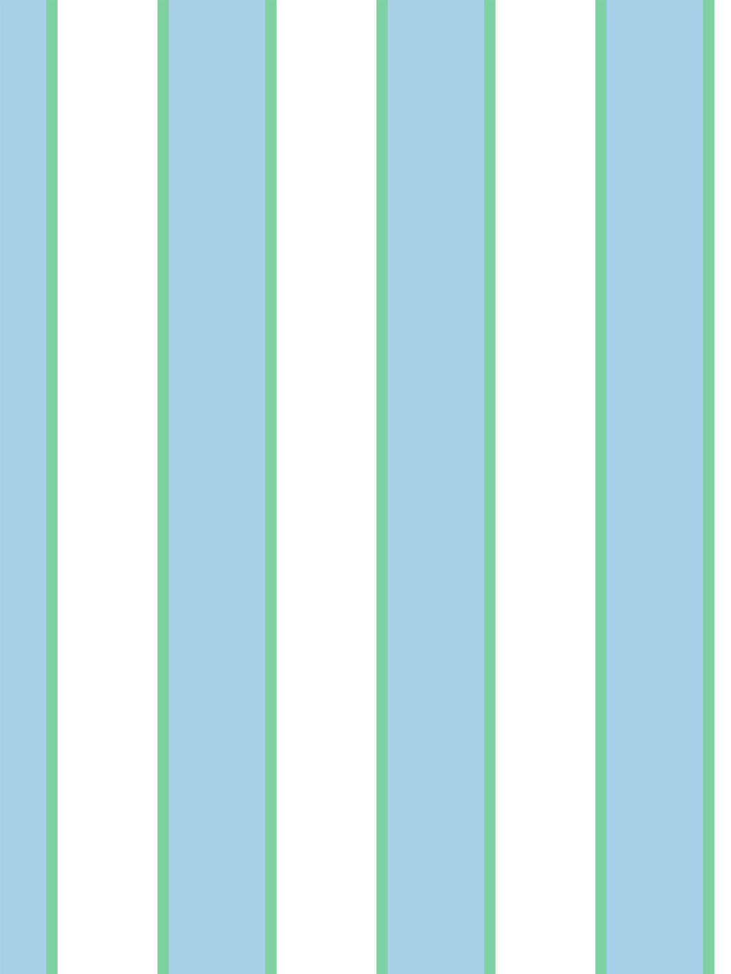 'cabana Stripe' Wallpaper By Meri Meri - Light Blue