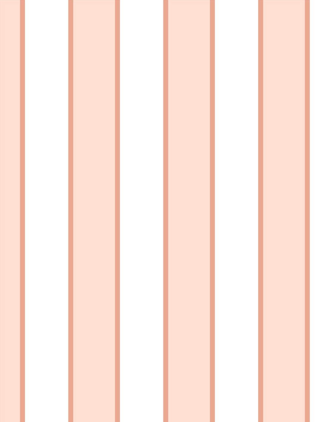 'cabana Stripe' Wallpaper By Meri Meri - Soft Peach