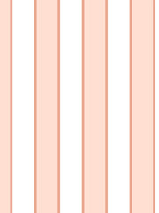 'cabana Stripe' Wallpaper By Meri Meri - Soft Peach