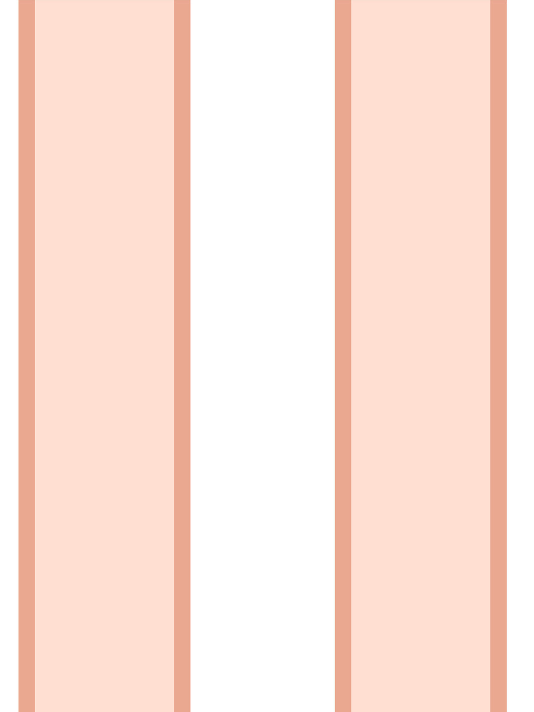 'cabana Stripe' Wallpaper By Meri Meri - Soft Peach