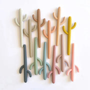 Cactus Silicone Teether & Straw For Kids And Adults