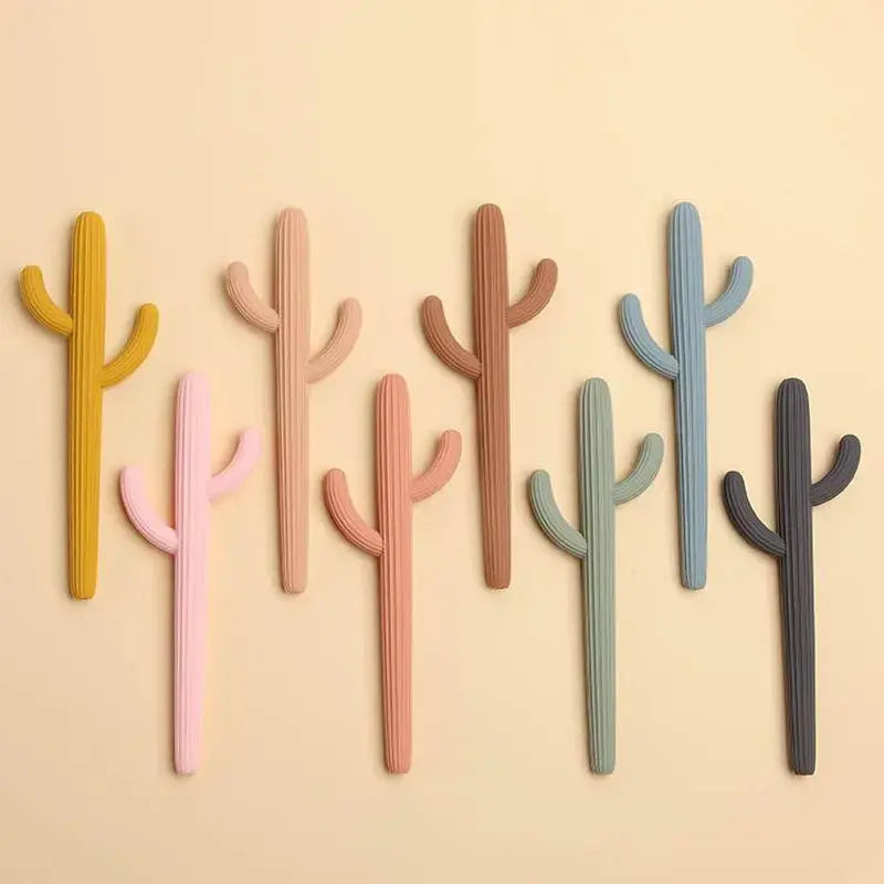 Cactus Silicone Teether & Straw For Kids And Adults