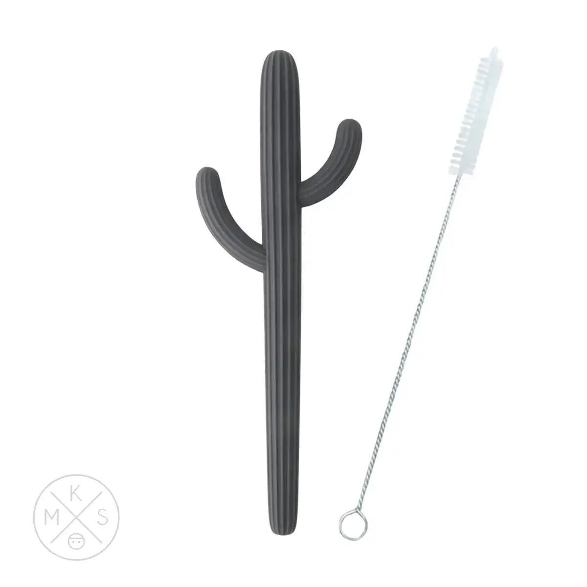 Cactus Silicone Teether & Straw For Kids And Adults