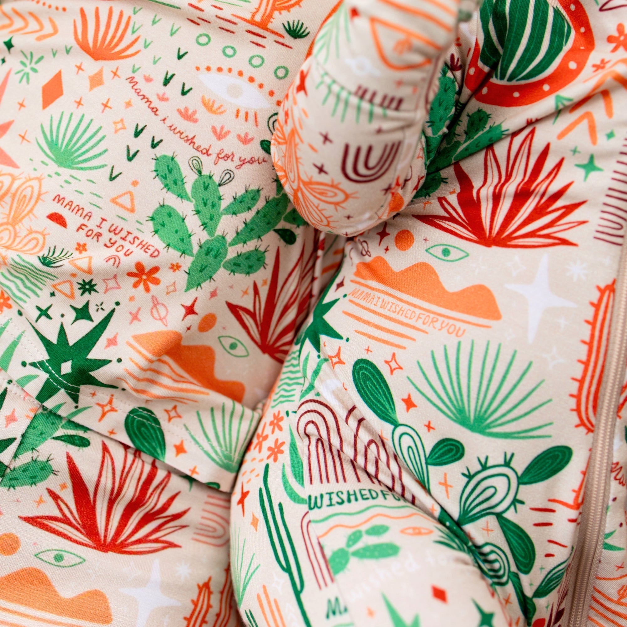 The Second-skin Footie | Desert Cactus Vibes | "mama, I Wished For You"
