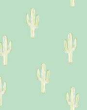 'cactus' Wallpaper By Tea Collection - Aventurine
