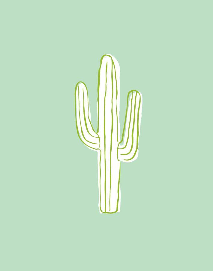 'cactus' Wallpaper By Tea Collection - Aventurine
