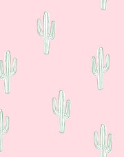 'cactus' Wallpaper By Tea Collection - Ballet Slipper